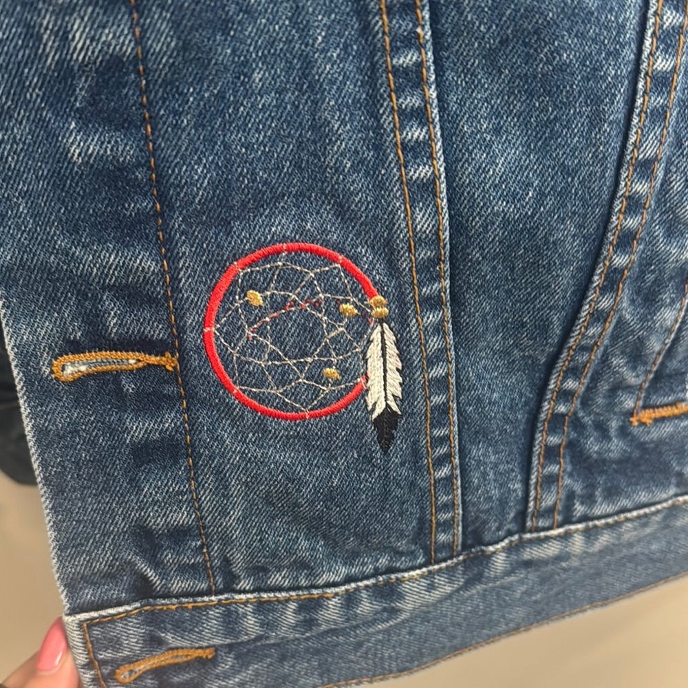 Embroidered Haleman Jean Jacket​ - Picture 3 of 5